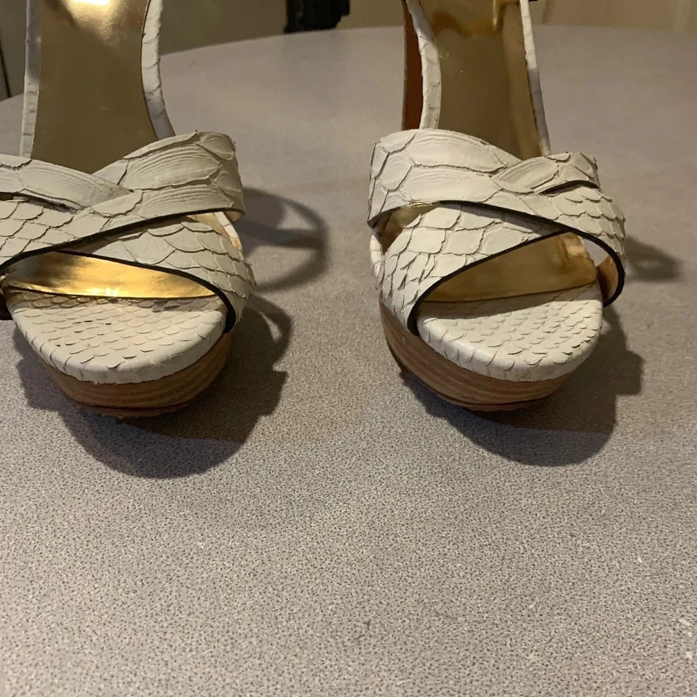 Coach ivory snakeprint